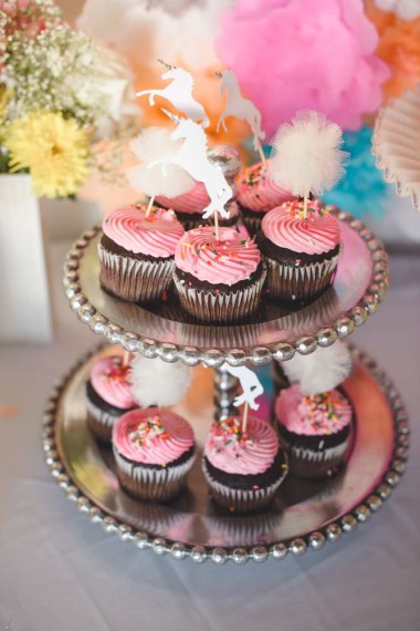 Unicorn Themed Baby Shower Cupcake Ideas