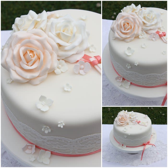 Vintage Rose Birthday Cake
