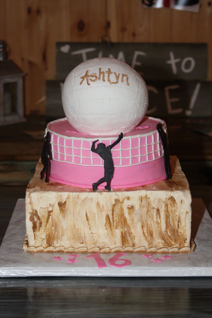 Volleyball Birthday Cake