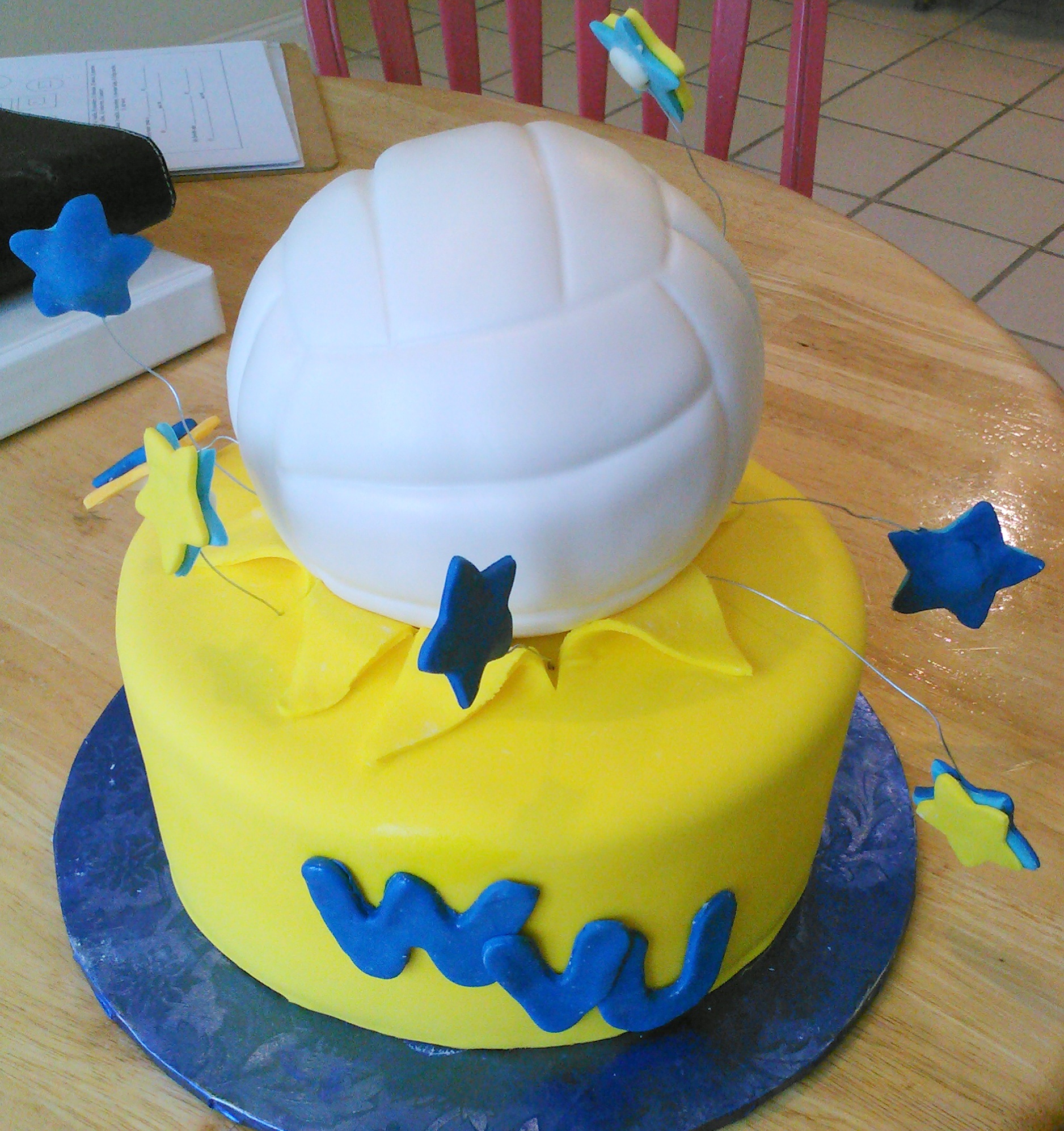 Volleyball Birthday Cake Volleyball Birthday Cake