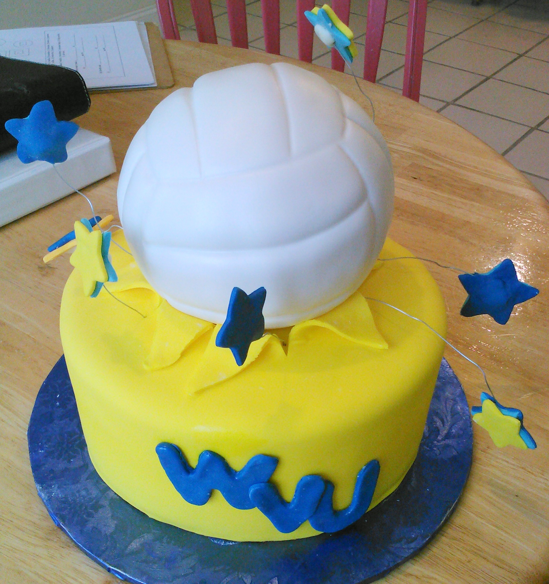 Volleyball Birthday Cake