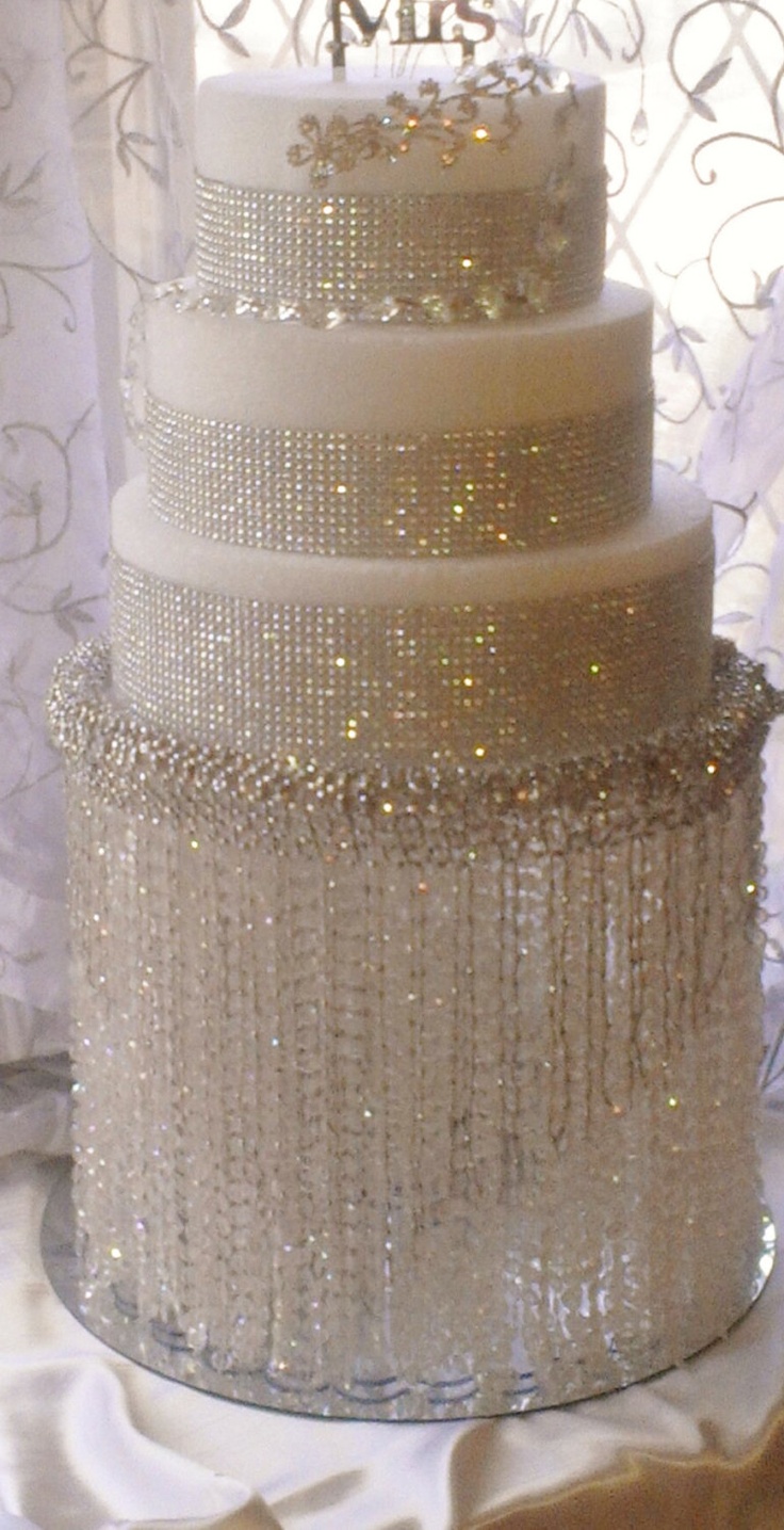 Wedding Cake Stands with Bling