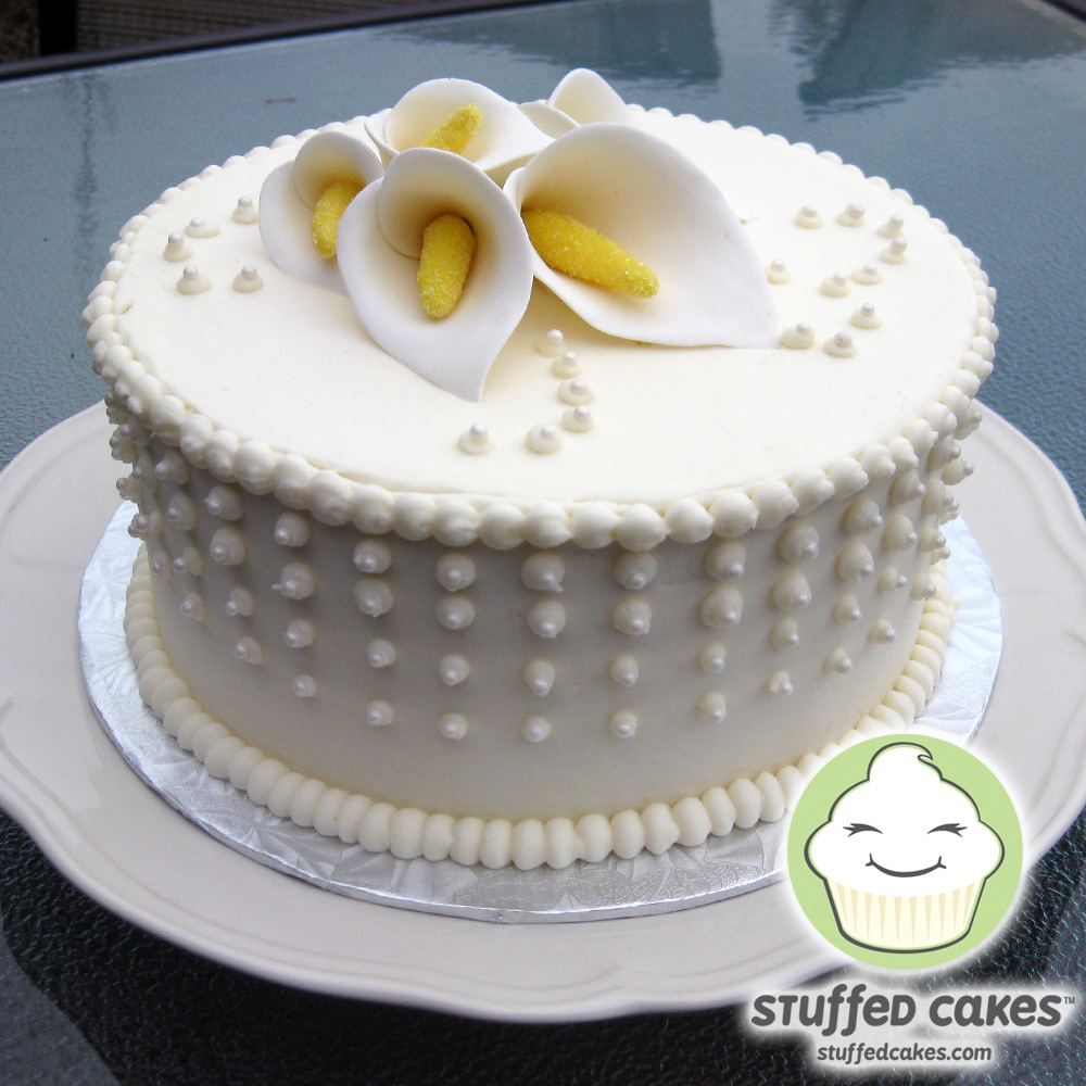 Wedding Cake with Calla Lilies Wedding Cake with Calla Lilies