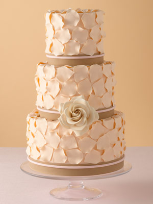 Wedding Cake with Petals