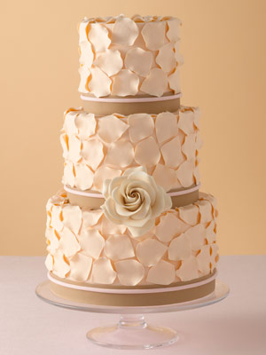 Wedding Cake with Petals Wedding Cake with Petals