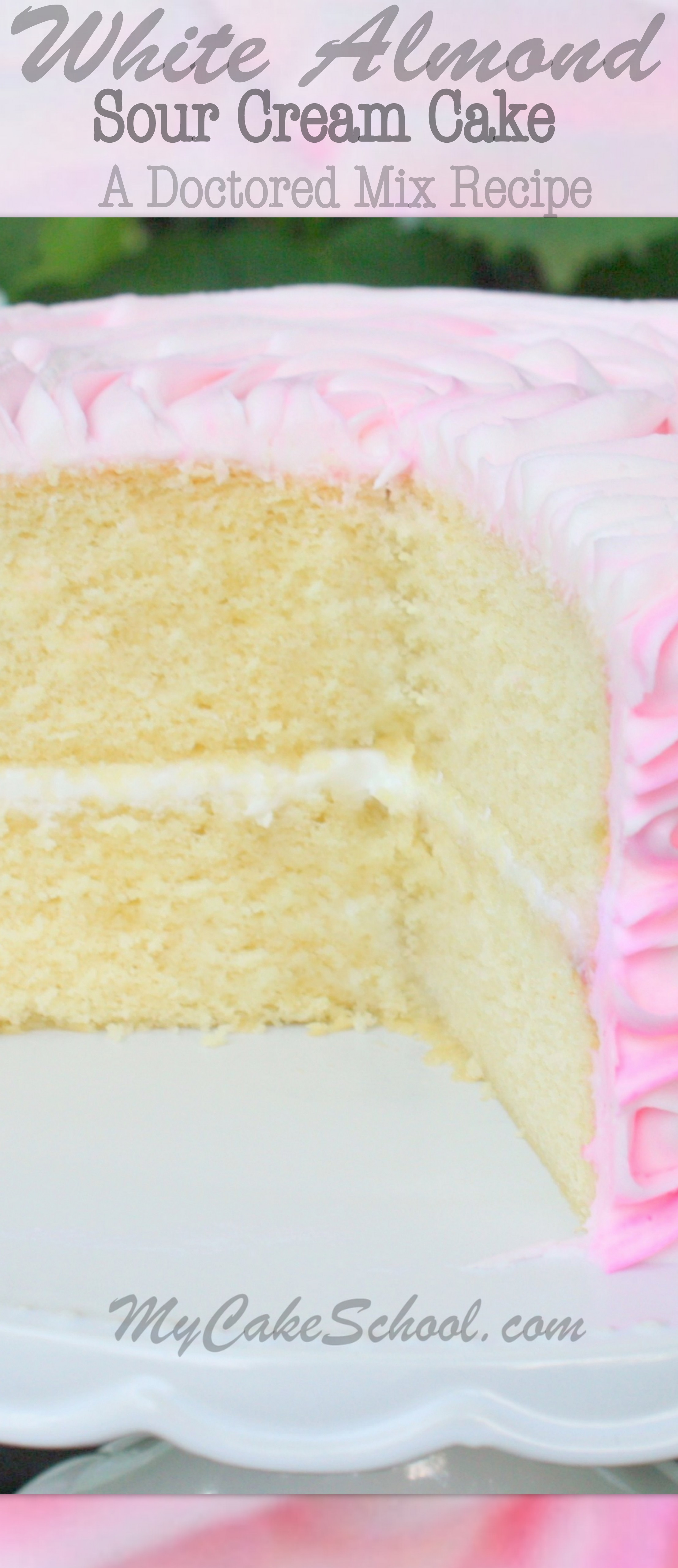 White Almond Sour Cream Cake Recipe