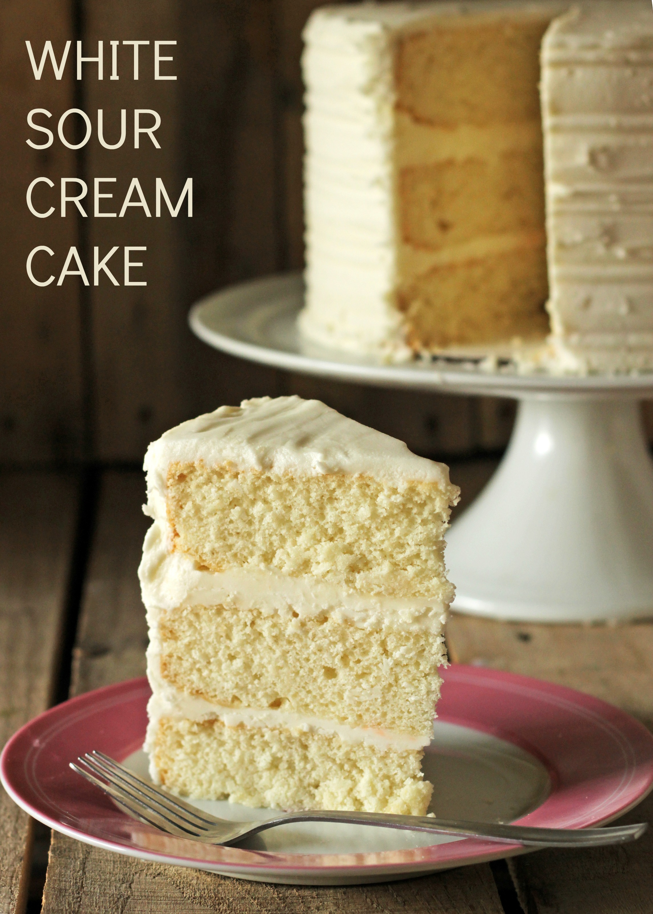 White Cake Recipe Sour Cream