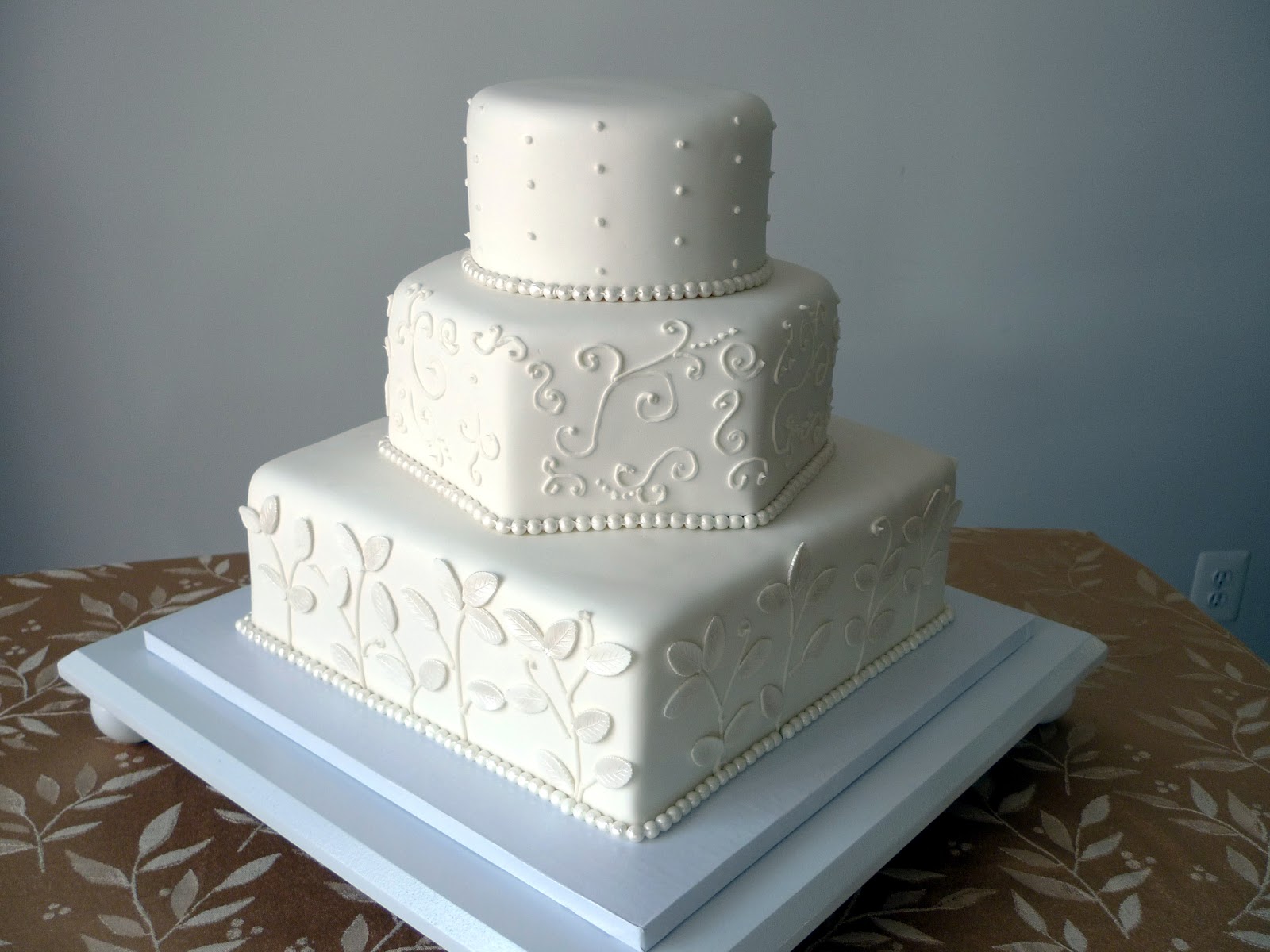 White Wedding Cake Design
