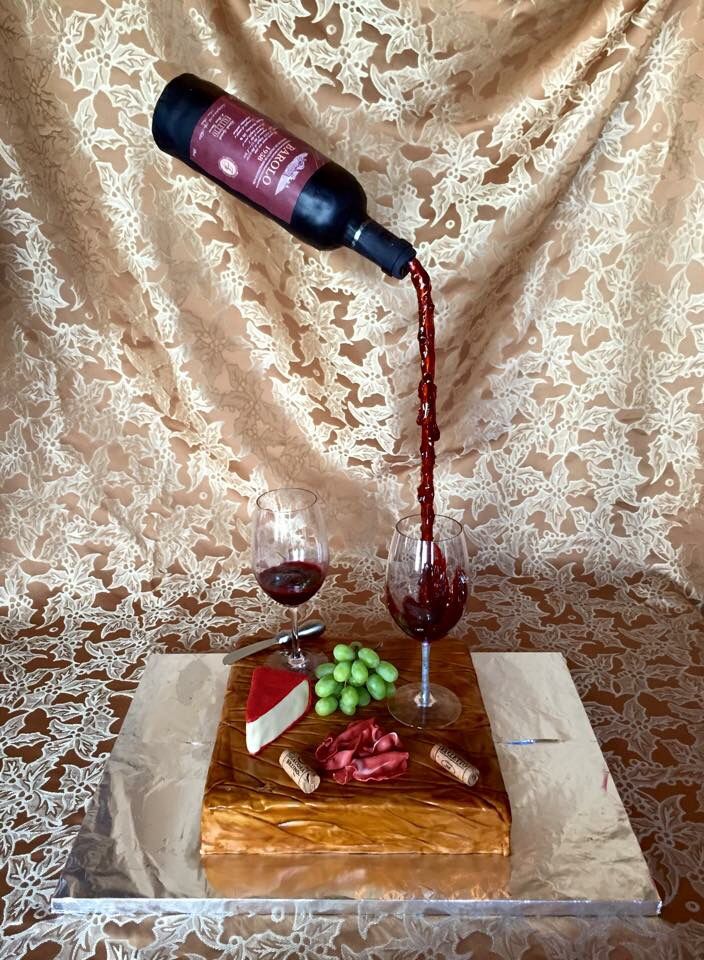 Wine Bottle Cake