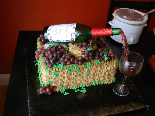 Wine Bridal Shower Cake Wine Bridal Shower Cake