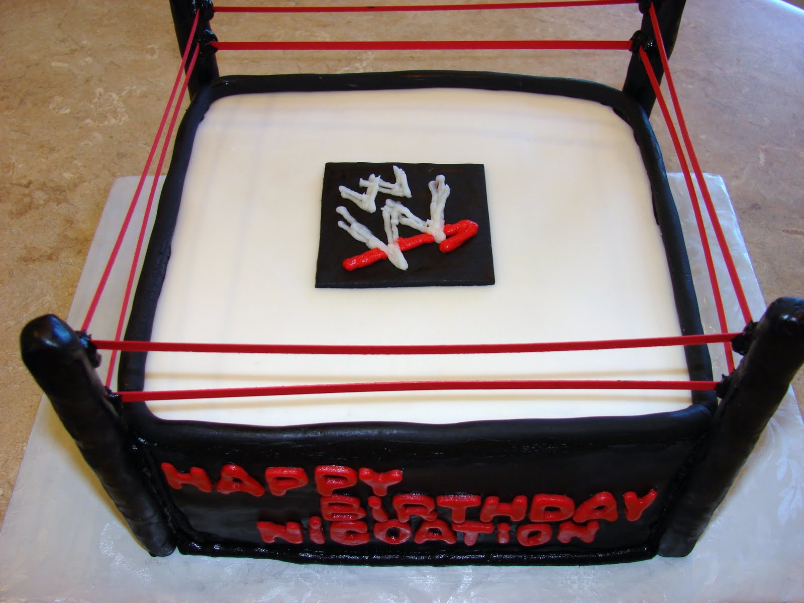 WWE Birthday Cake WWE Birthday Cake