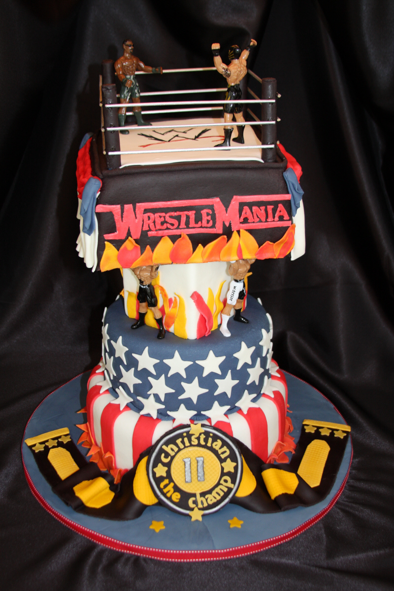 WWE Birthday Party Cake