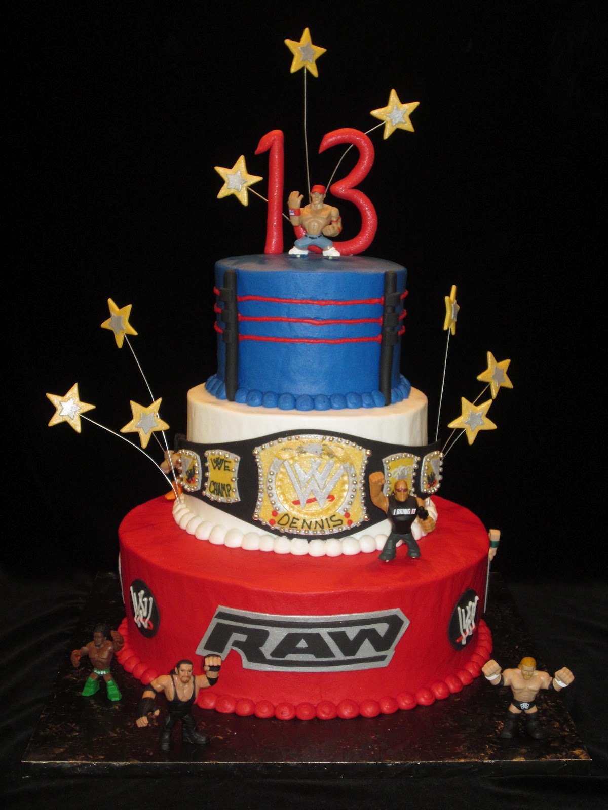 WWE Birthday Party Cake