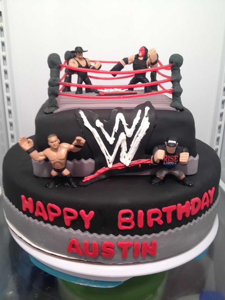 WWE Wrestling Birthday Cake