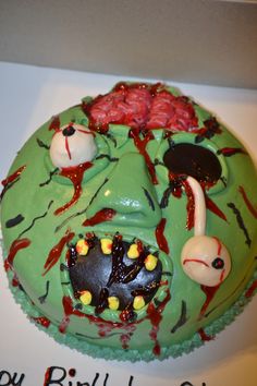 Zombie Birthday Cake Ideas