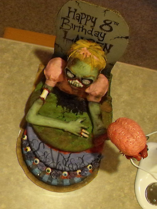 Zombie Birthday Cake Zombie Birthday Cake