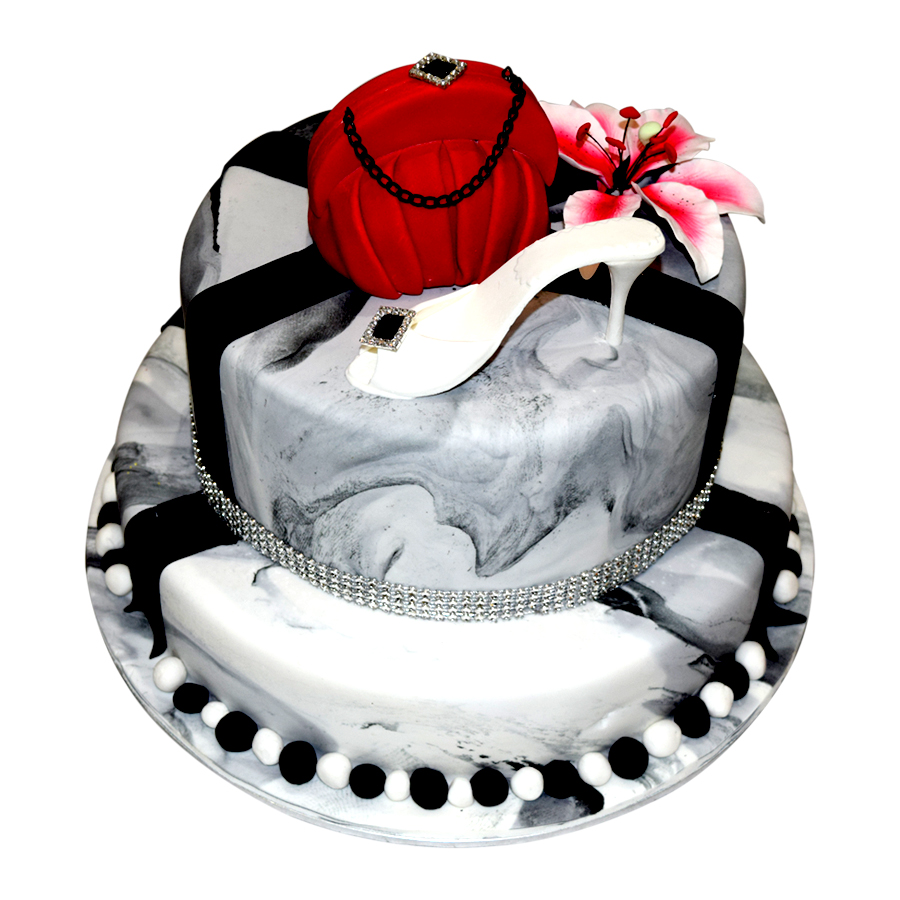 2 Tier Cakes With Shoe 2 Tier Cakes With Shoe