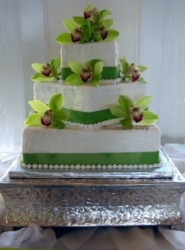 3 Tier Square Wedding Cake