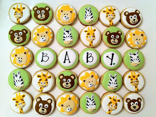 Animal Baby Shower Cupcake Toppers