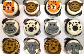 Animal Faces Cupcakes in Buttercream Animal Faces Cupcakes in Buttercream