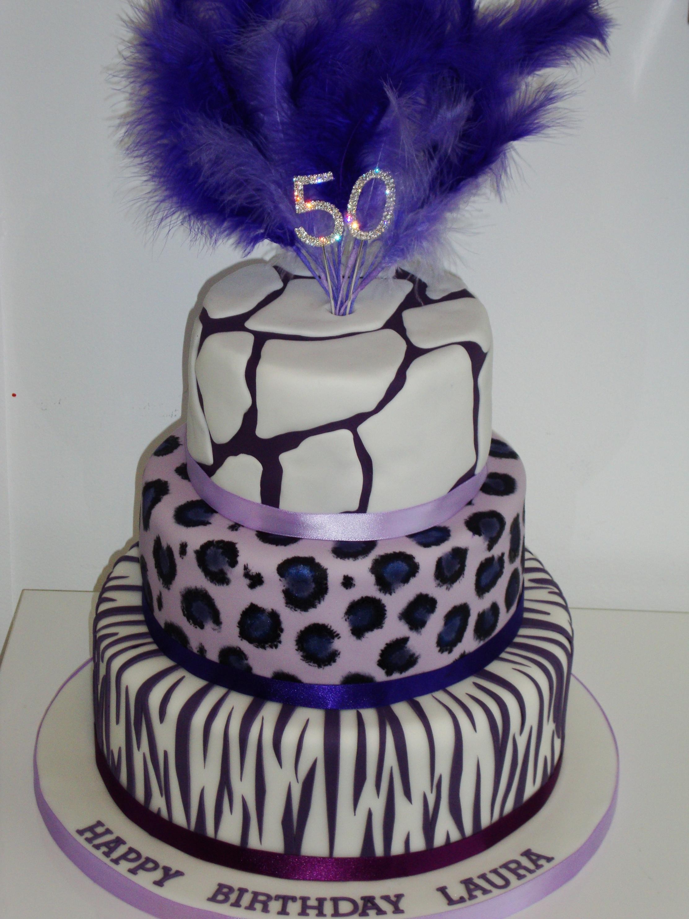 Animal Print 3 Tiered Cake Animal Print 3 Tiered Cake
