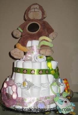 Baby Diaper Cake Instructions
