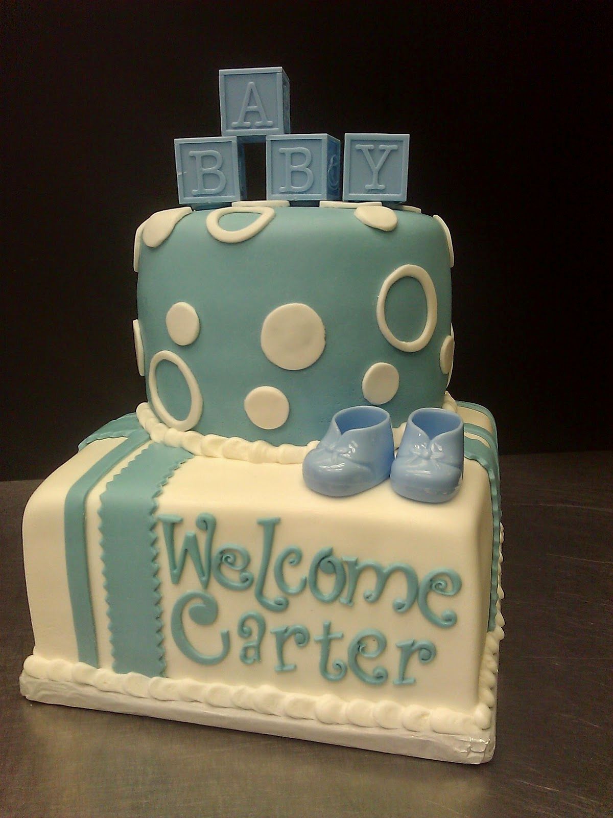 Baby Shower Cakes without Fondant