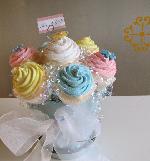 Baby Shower Cupcake Arrangements Baby Shower Cupcake Arrangements