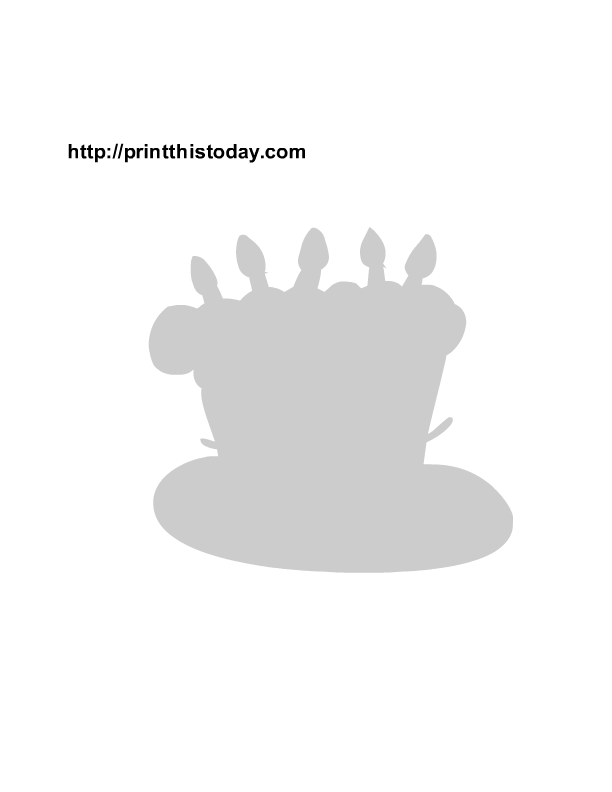 Birthday Cake Stencils Printable Birthday Cake Stencils Printable