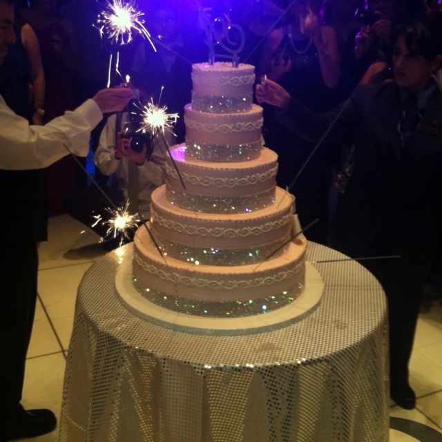 Blinged Out Wedding Cake Blinged Out Wedding Cake