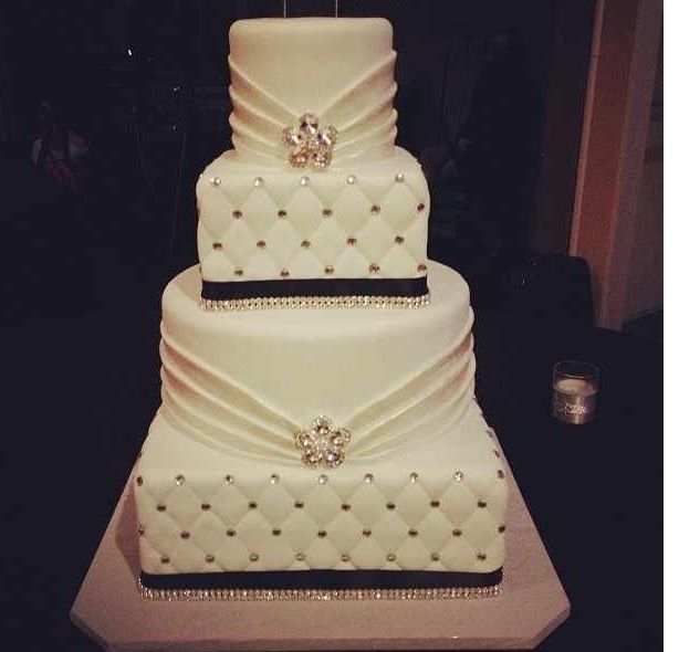 Blinged Out Wedding Cake Blinged Out Wedding Cake