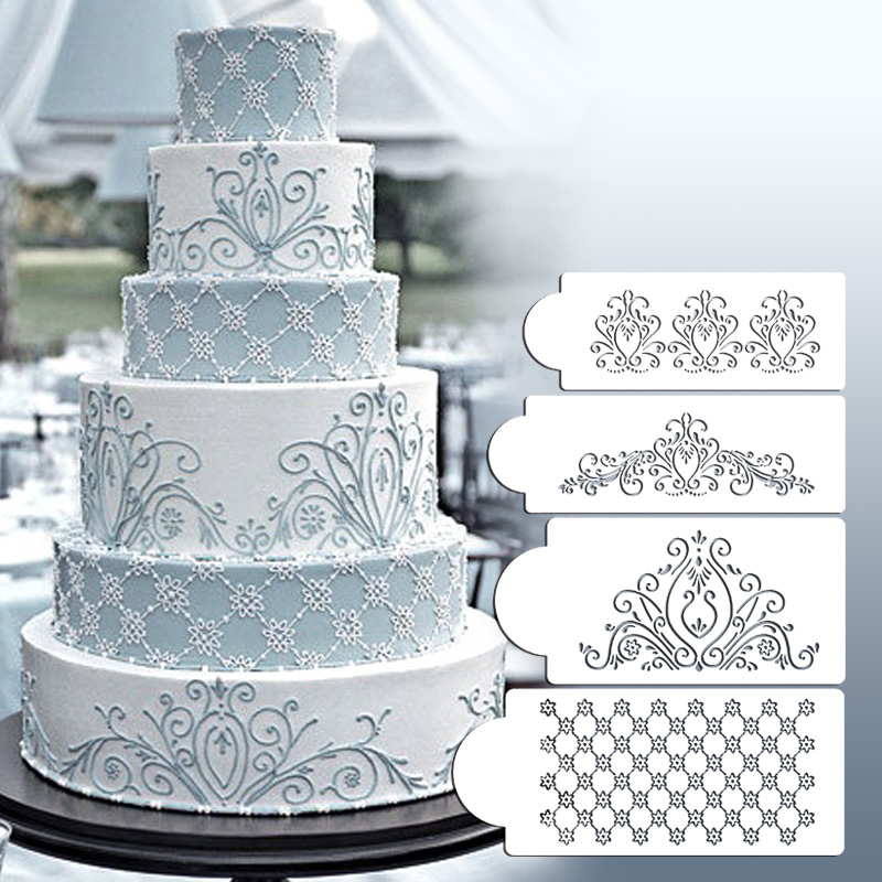 Border Lace Cake Stencils