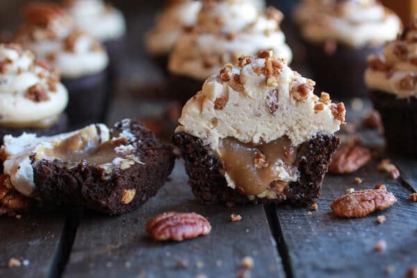 Bourbon Chocolate Pecan Cupcakes Bourbon Chocolate Pecan Cupcakes