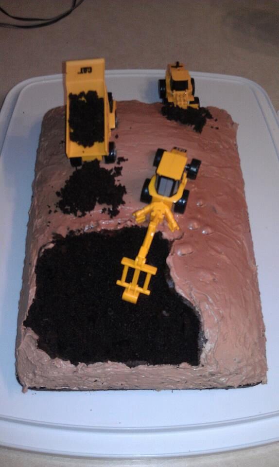Boy Construction Birthday Cake Boy Construction Birthday Cake
