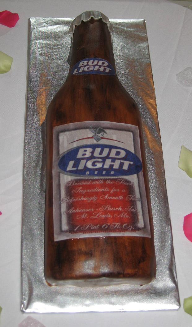 Bud Light Grooms Cake