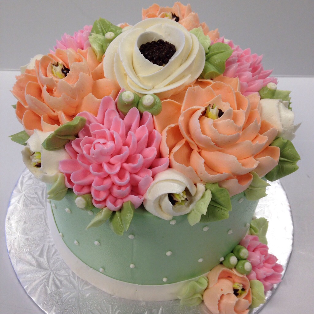 Buttercream Flower Cake Buttercream Flower Cake