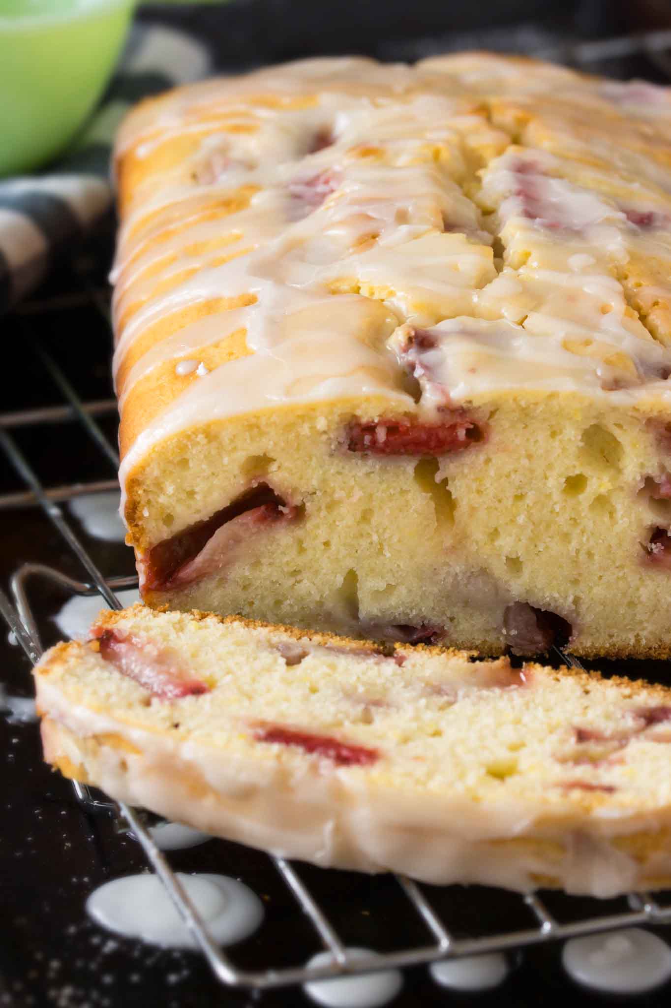 Buttermilk Lemon Cake with Strawberries