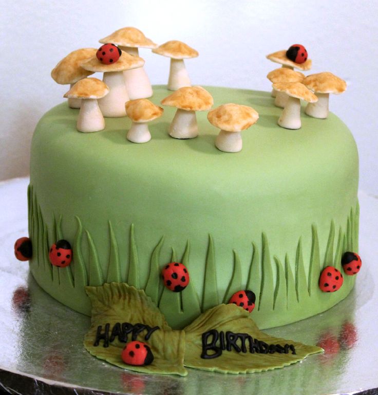 10 Photos of Mushroom Decorations For Cakes