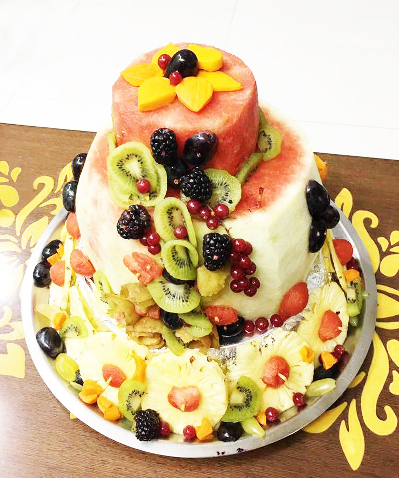 Cake Made with Fruit Only