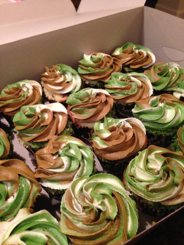 Camo Cupcakes