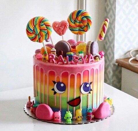 Candy Themed Birthday Cake Candy Themed Birthday Cake