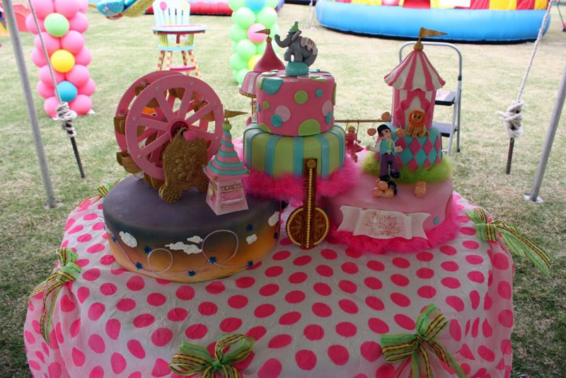 Carnival Themed Birthday Cake