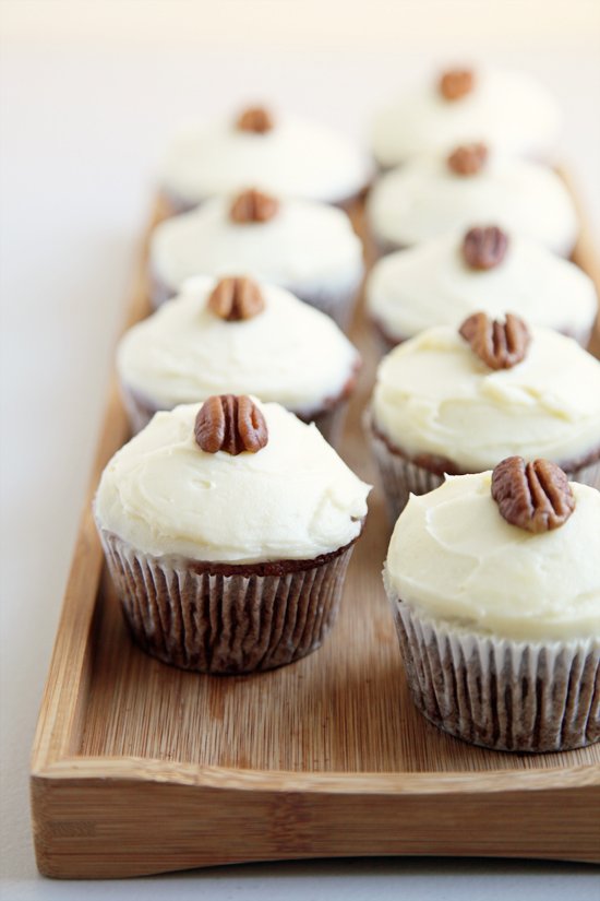 Carrot Cupcakes with Cream Cheese Frosting