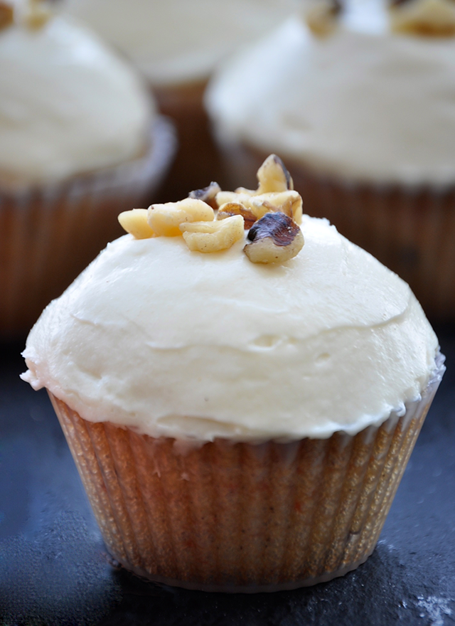 Carrot Cupcakes with Cream Cheese Frosting