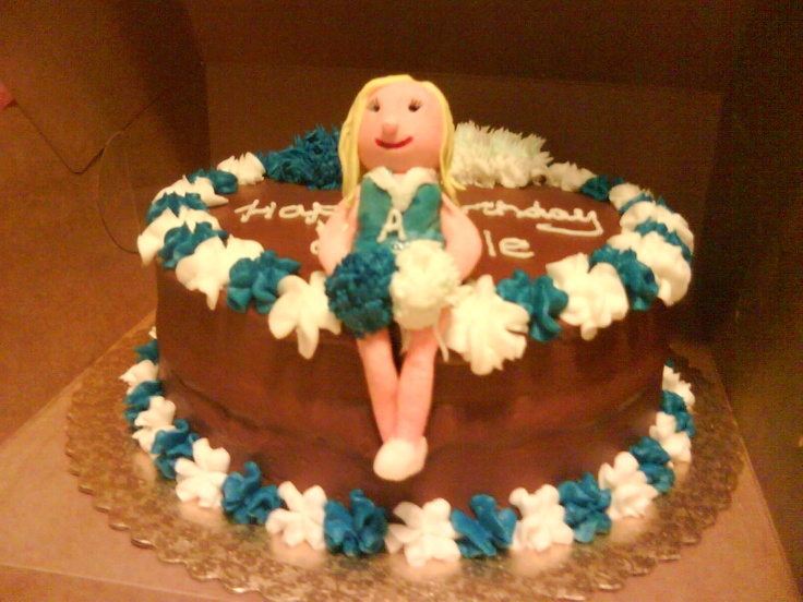 Cheerleader Birthday Cake Cheerleader Birthday Cake