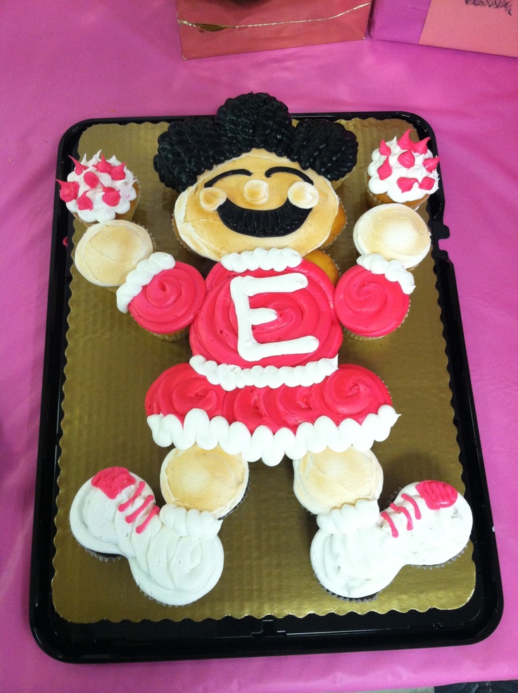 Cheerleading Cupcake Cake Cheerleading Cupcake Cake