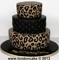 Cheetah Print Birthday Cake Cheetah Print Birthday Cake