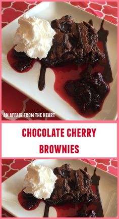 Chocolate Cherry Brownies