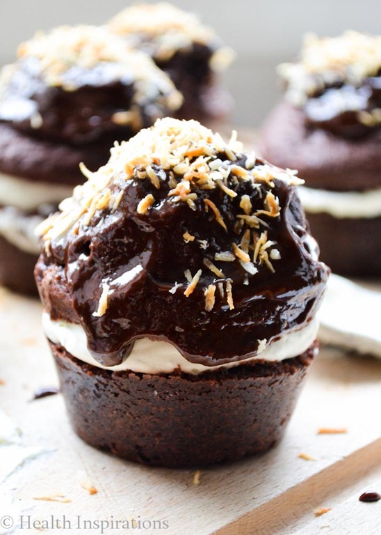 Chocolate Filled Vanilla Cupcakes