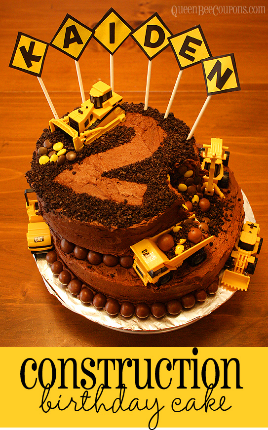 Construction Birthday Cake Idea